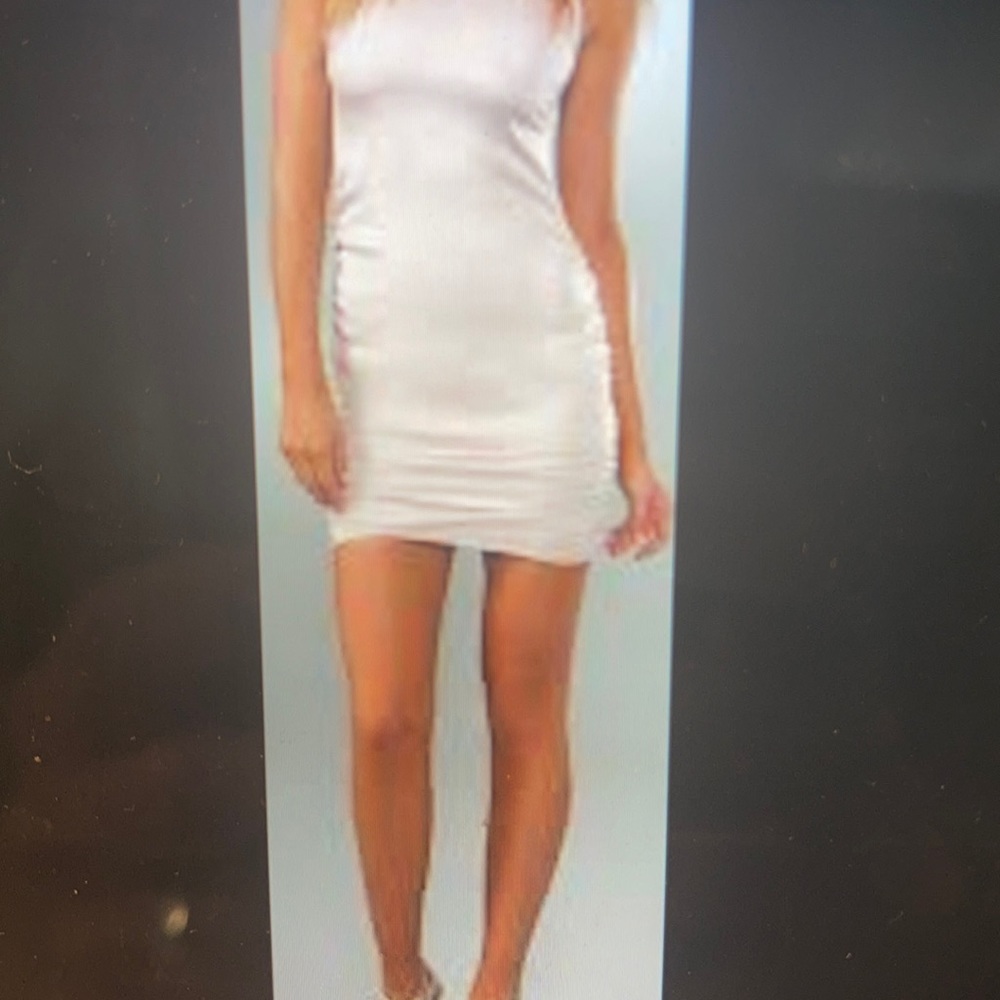 Alice + Olivia pink silk tank dress
